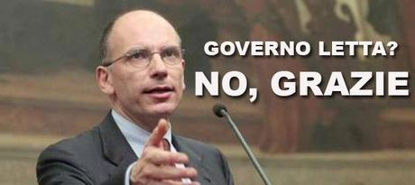 Governo Letta? No grazie