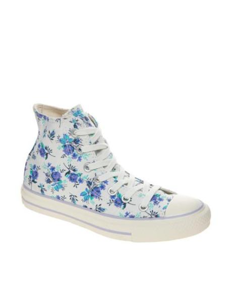 Converse all star, scarpe alte da ginnastica a fiori, Asos, 