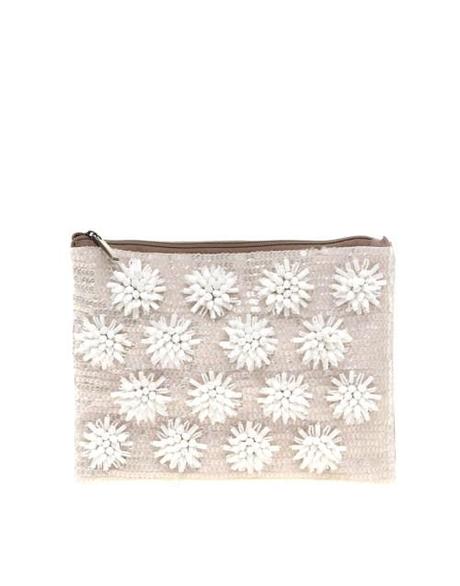 Pochette a fiori con perline, Asos,  