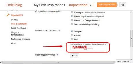  Modifica commenti su blogger, come bloccare i commenti anonimi