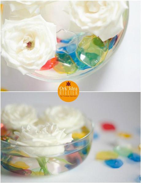 FAI DA TE: CENTROTAVOLA CON PETALI IN PLASTICA RICICLATA / DIY plastic petals centrepiece