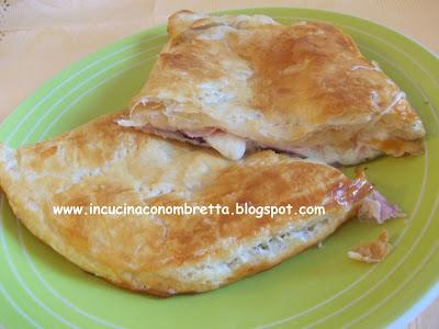 Calzone di sfoglia ripieno