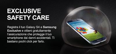 Samsung Exclusive Safety Care: proteggi il tuo Galaxy S4 dai danni accidentali!