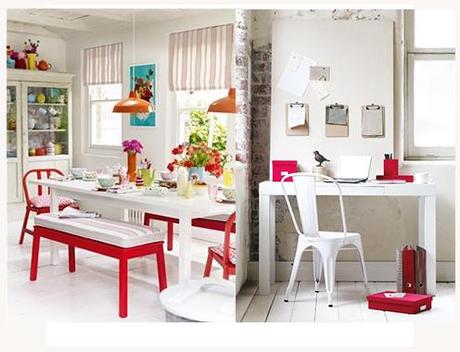 Home Style in bianco e rosso