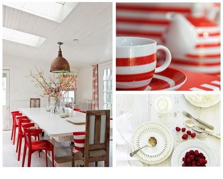 Home Style in bianco e rosso