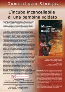 “Memorie di una bambina soldato”, libro di Grace Akallo: voce simbolo di trentamila bambini in Uganda