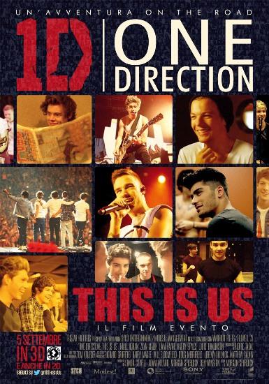 ONE DIRECTION poster ITA One Direction: This is us   ecco il poster ufficiale del film dal 25 settembre al cinema