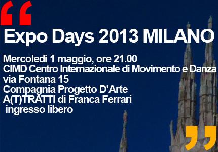 Expo Days 2013 PROGRAMMA