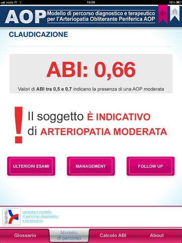 Guida iOS alla gestione della Arteriopatia Obliterante Periferica (AOP)