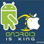 Droid peeing on Apple