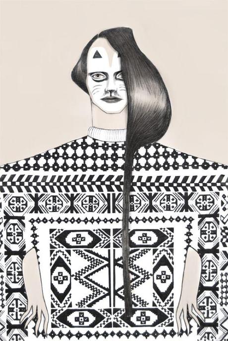 LE RAFFINATISSIME ILLUSTRAZIONI DI MODA CON PATTERNS DI TARA DOUGANS