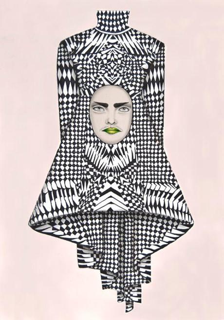 LE RAFFINATISSIME ILLUSTRAZIONI DI MODA CON PATTERNS DI TARA DOUGANS