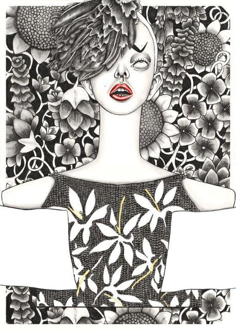 LE RAFFINATISSIME ILLUSTRAZIONI DI MODA CON PATTERNS DI TARA DOUGANS