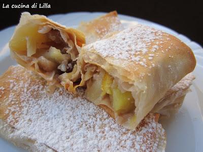Dolci: Mini strudel alle mele con pasta fillo