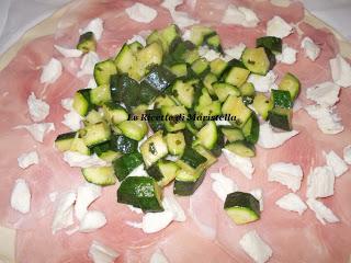 Saccottino salato di prosciutto e zucchine