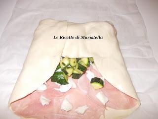 Saccottino salato di prosciutto e zucchine