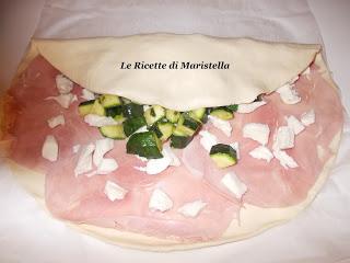 Saccottino salato di prosciutto e zucchine