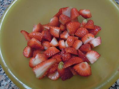 Torta panna e fragole