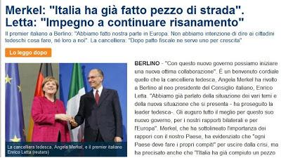 Il servo del Vaticano Enrico Letta vuole Più Dittatura Europea