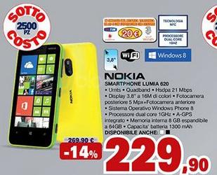 Nokia Lumia 620: 229 euro con 20 euro di ricarica