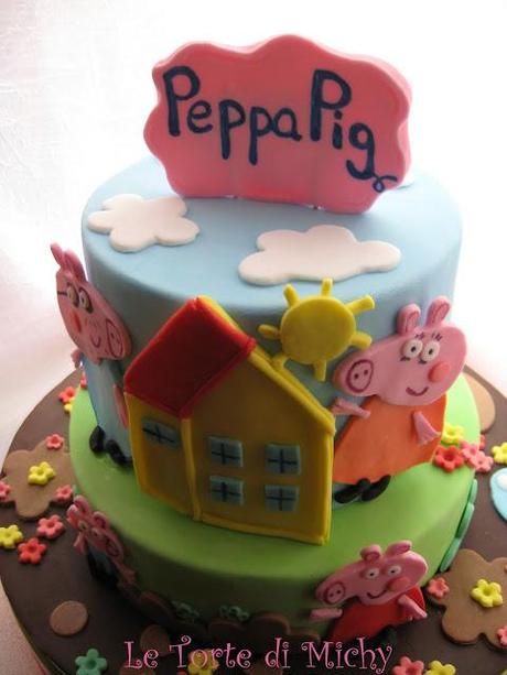 Torta Peppa Pig a piani (Pegga Pig Cake)