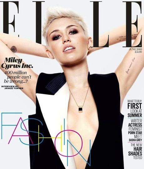 Miley Cyrus cover Elle Uk