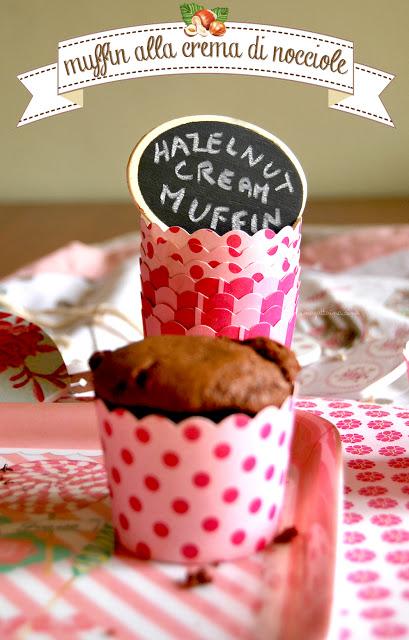 Muffin alla crema di nocciole (senza burro nè uova nè latte)