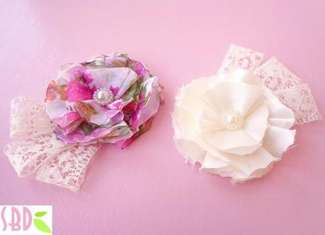 Fiori di Stoffa Shabby Chic - Shabby Chic Fabric Flowers