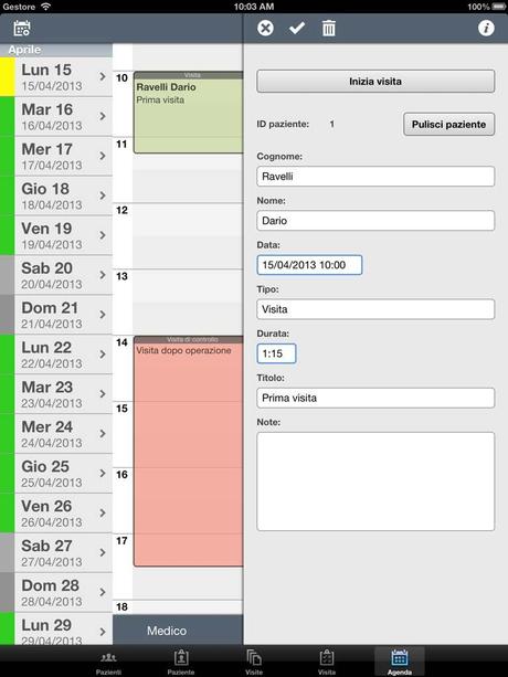 iDoctorPad_Agenda