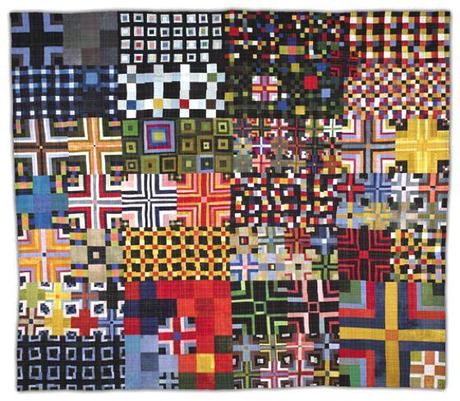 PATTERNS GEOMETRICI CON COLORI ELETTRIZZANTI NEI QUILTS DI ELEANOR MCCAIN