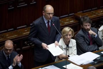 Camera Deputati, fiducia governo Letta