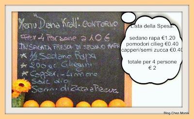 Menu Diana Krall (Contorno) Insalatina di Sedano Rapa