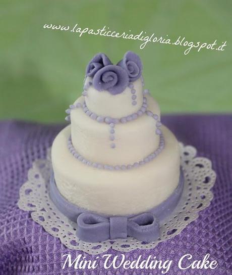 Mini Wedding Cake in pasta di zucchero