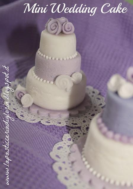 Mini Wedding Cake in pasta di zucchero