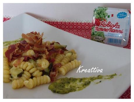 Fusilli con robiola e zucchine