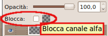 Blocca canale alfa