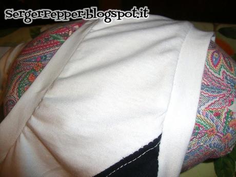 SergerPepper.blogspot.it - Black and White Challenge - Minidress tutorial