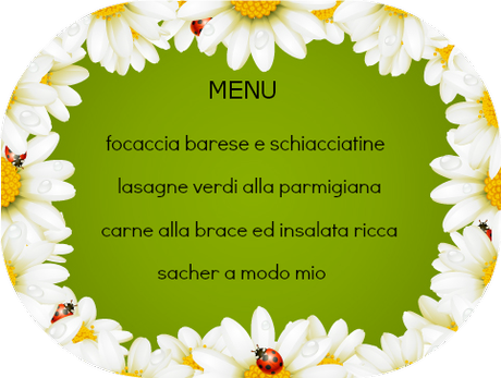 MENU' DELLA DOMENICA