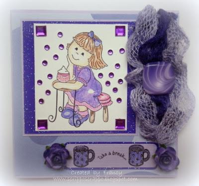 BIZZY BECS MAY CHALENGE DT - PURPLE AND BLING