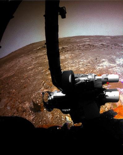 Opportunity sol 3296 Front Hazcam natural filter