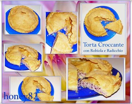 TORTA CROCCANTE CON ROBIOLA E RADICCHIO