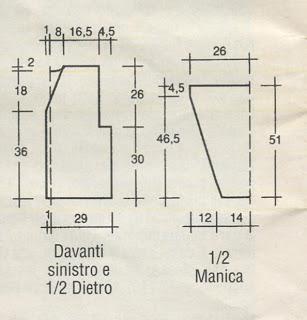 Giacchina lavorata a filet