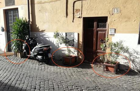 Passeggiata a Trastevere. Le occupazioni di suolo pubblico giusto un pelino discutibili (pure quelle delle auto però)