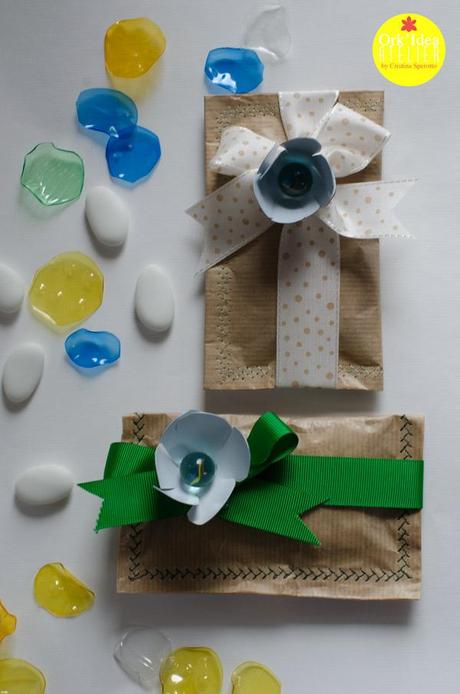 TUTORIAL: BOMBONIERE CON SACCHETTI DEL PANE E BOTTIGLIE DEL LATTE (Guest Post per Pane Amore e Creatività) / DIY bread bag and milk bottle party favors