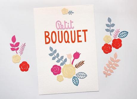 Petit Bouquet papercut on my shop!