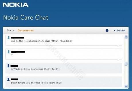 Nokia Lumia aggiornamento porta la Radio FM via etere !