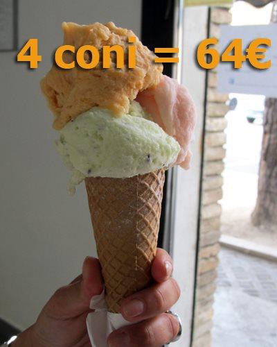 4 CONI = 64 EURO! SEDICI EURO L'UNO! L'INCREDIBILE DISAVVENTURA CAPITATA A QUATTRO IGNARI TURISTI INGLESI. E INDOVINATE DI CHI E' IL BAR INCRIMINATO...