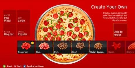 Ordinereste una Pizza con Kinect? Pizza Hut