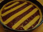 Crostata con fragole fresche.