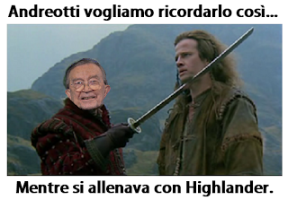 Morte di Andreotti e la rete lo ricorda nei fotomontaggi